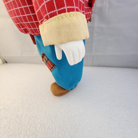 L'il Chips Vtg Porcelain Musical Wind Up Clown Doll Figure Russ Berrie Circus - Picture 8 of 13